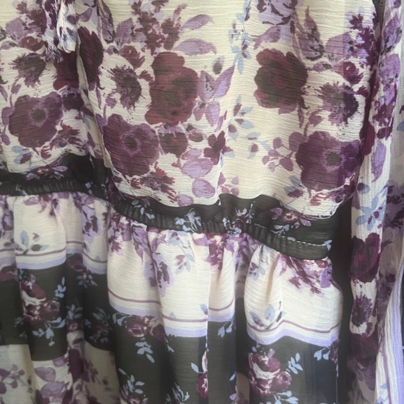 CRYSTAL DOLLS Womens Beige Lined Tie Closure 3/4 Sleeve A-Line Dress XS - Picture 15 of 17